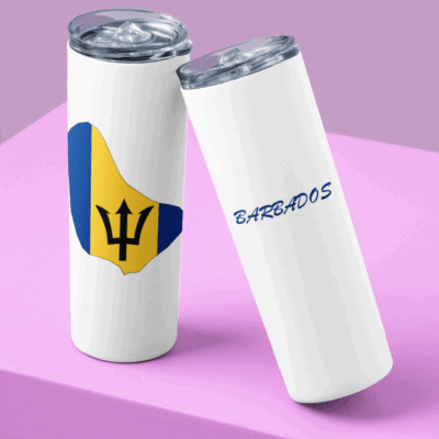 map of barbados tumblers