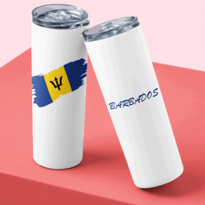 flag of barbados tumblers