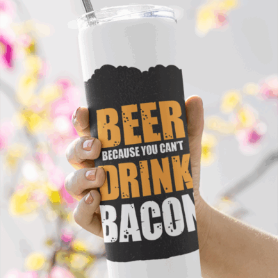 beer drink bacon tumblers - barbados